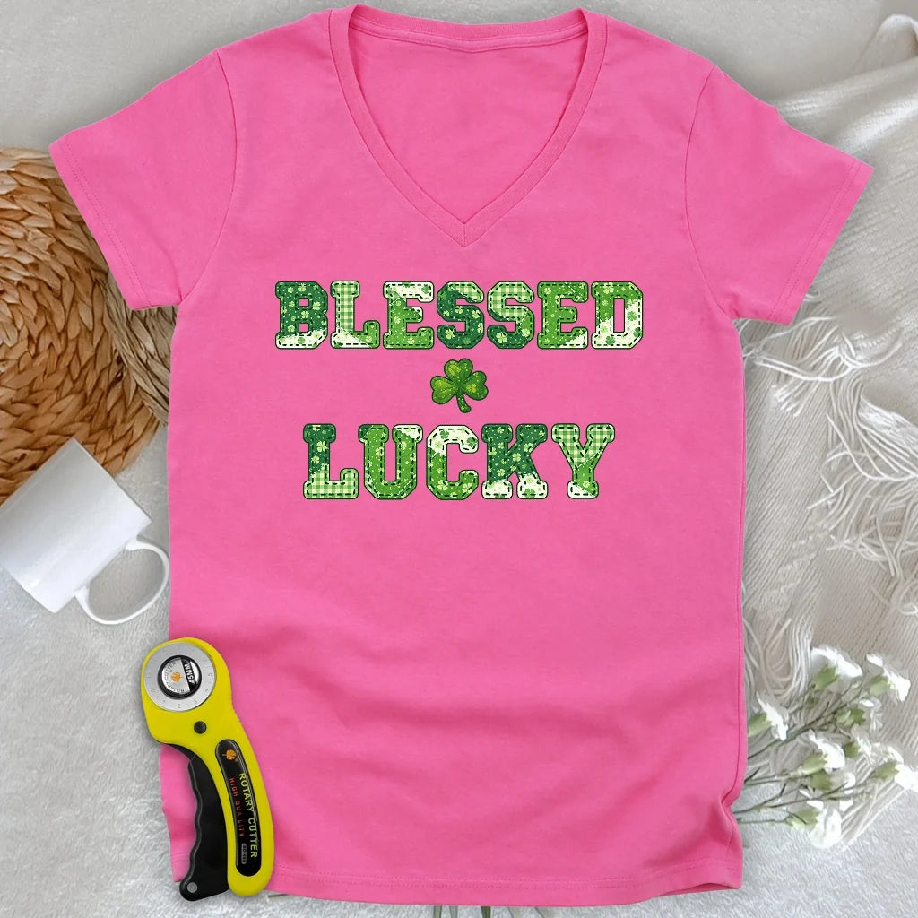Blessed Lucky Lady V-neck