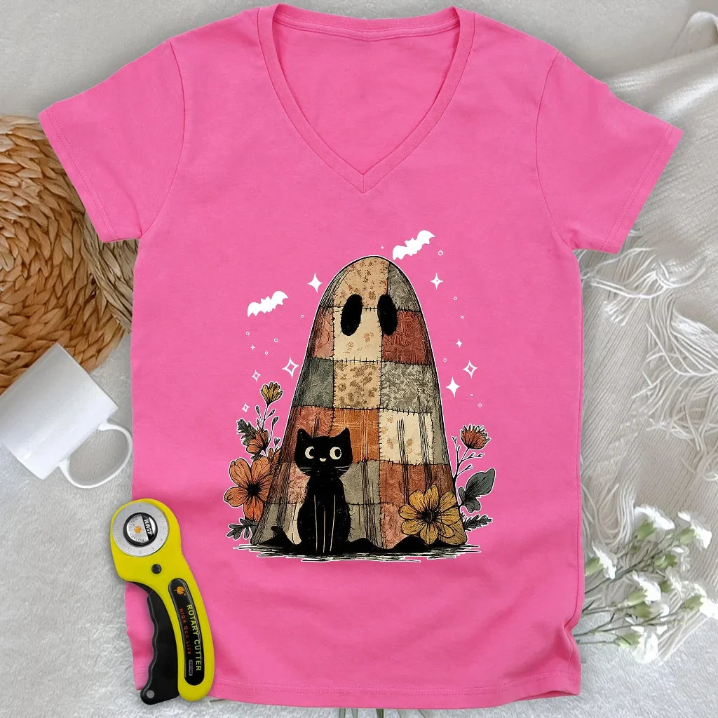 Cat & Phantome Lady V-neck