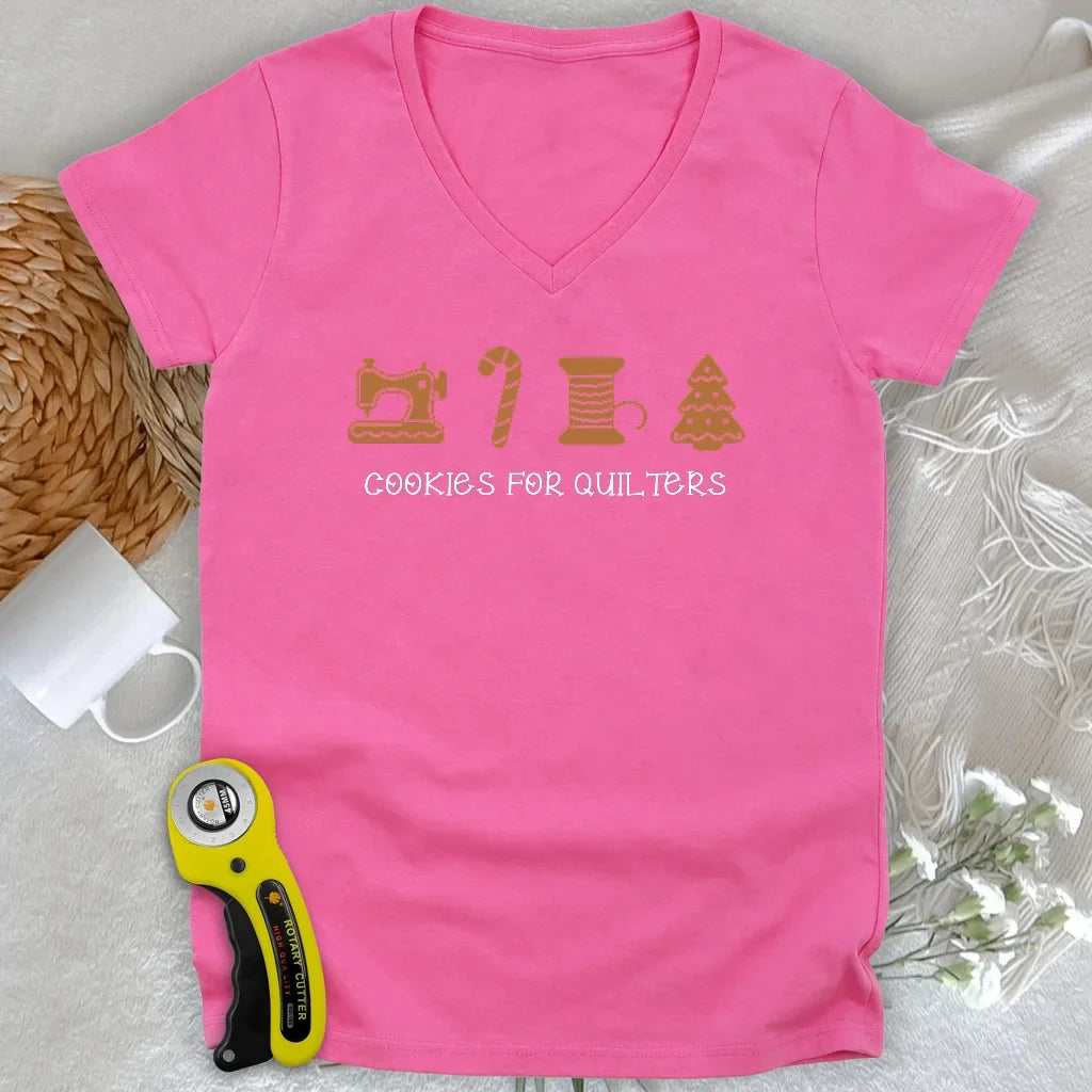 Christmas Cookies Lady V-neck
