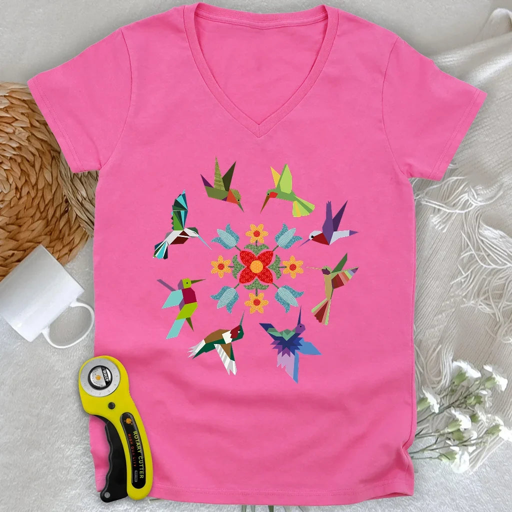 Circle of Wings Lady V-neck