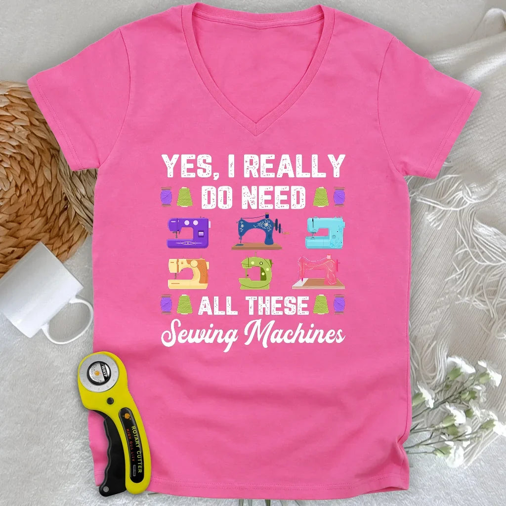 Collector of Stitches Lady V-neck