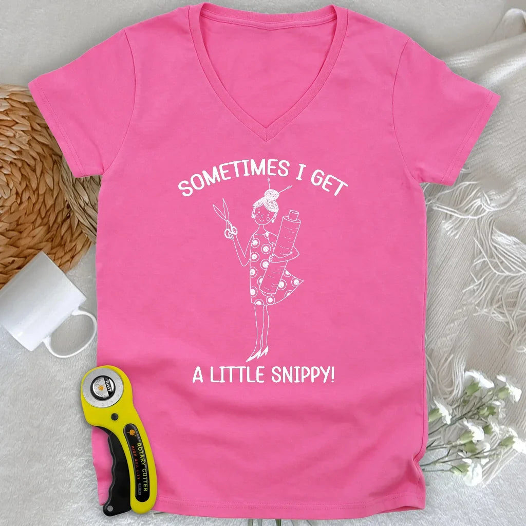 Cutie Cutter Lady V-neck