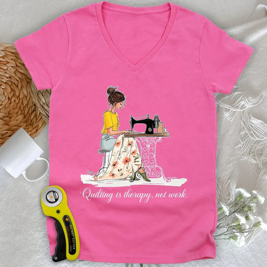 Floral Symphony Lady V-neck