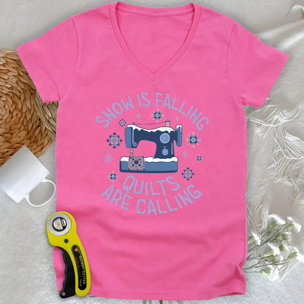 Frost Stitch Lady V-neck