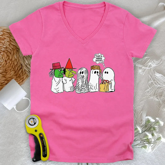 Got a Fabric Scissor Lady V-neck