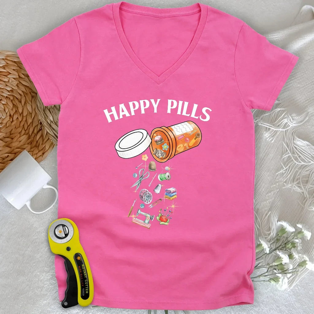 Happy pills Lady V-neck