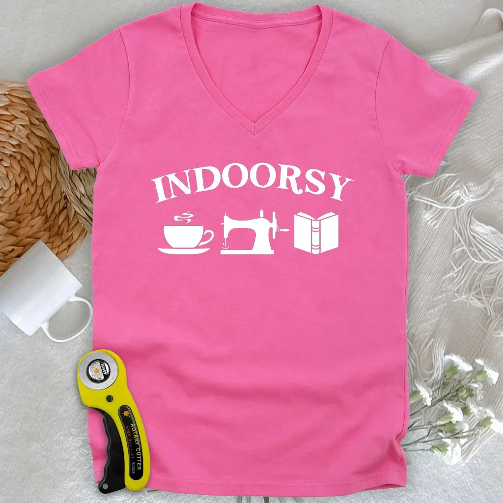 Indoorsy Lady V-neck
