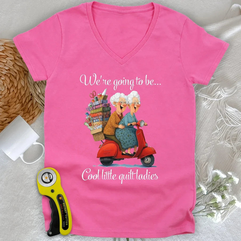 Little Quilt Ladies Lady V-neck