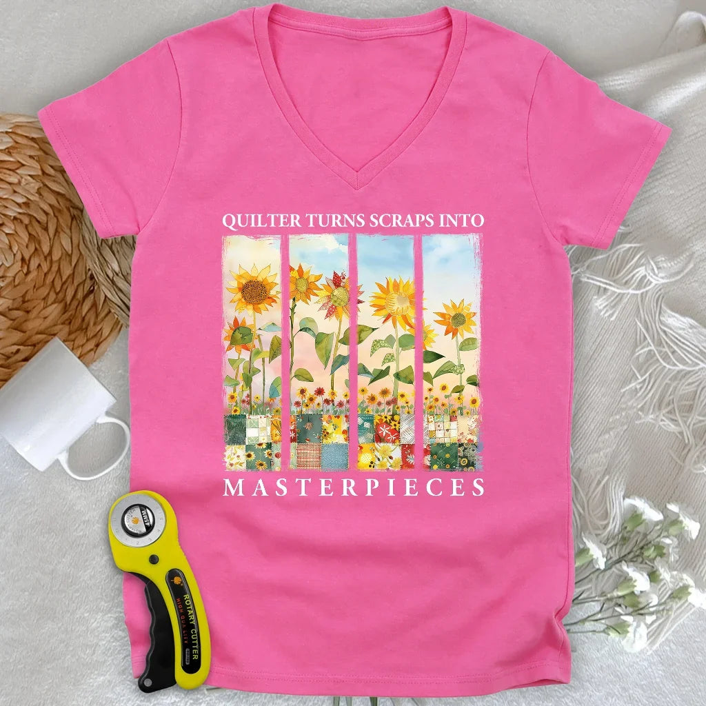 Quilt Masterpiece Lady V-neck