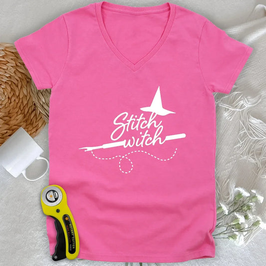 Stitch Witch Lady V-neck