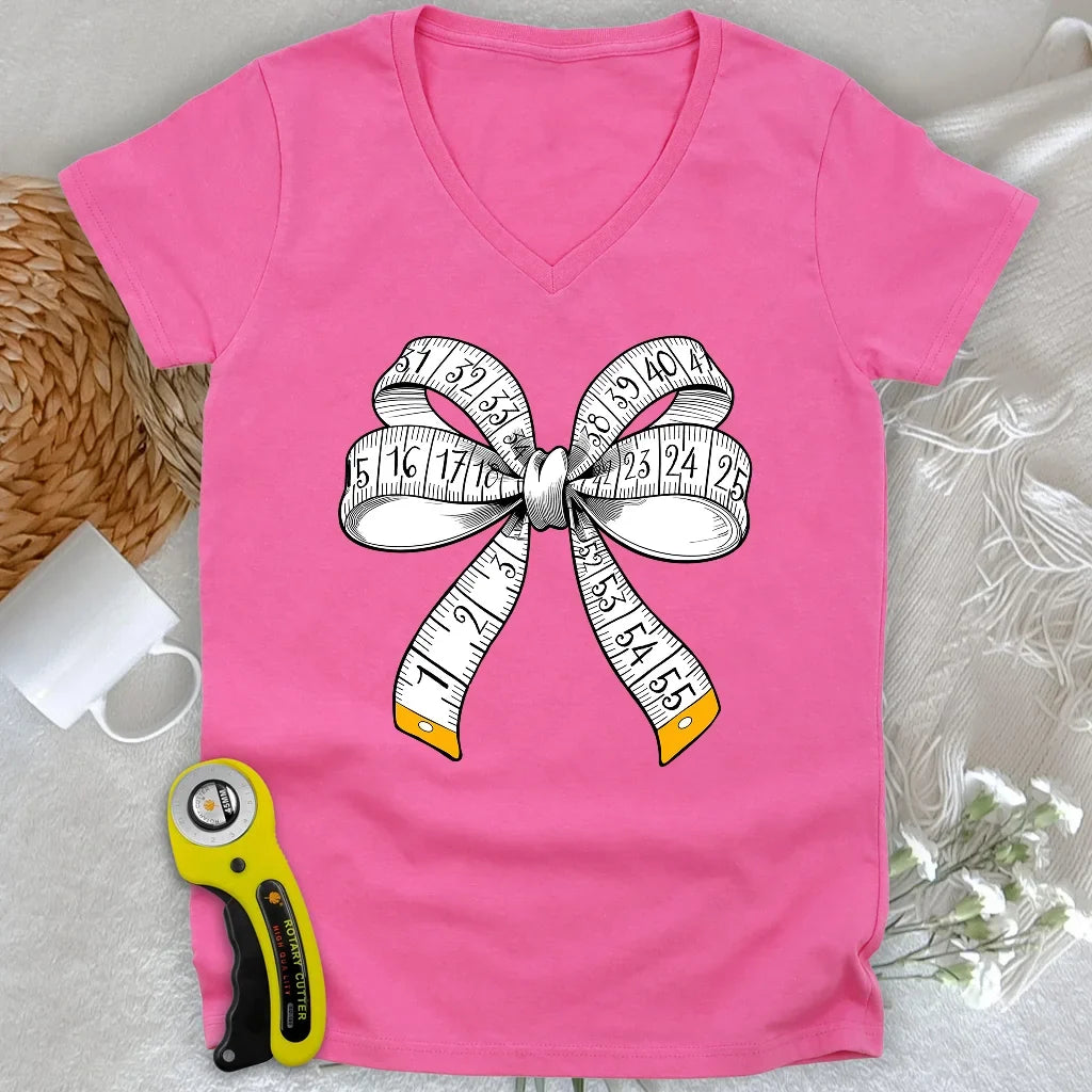 Tailor’s Bow Lady V-neck