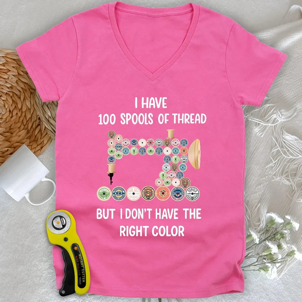Threadful but Colorless Lady V-neck