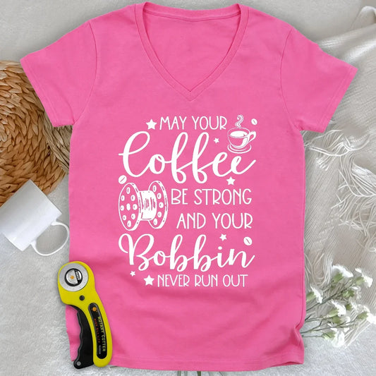Wish Upon a Bobbin Lady V-neck