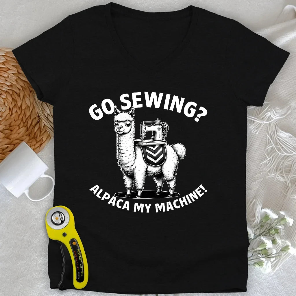 Alpaca Machine Lady V-neck