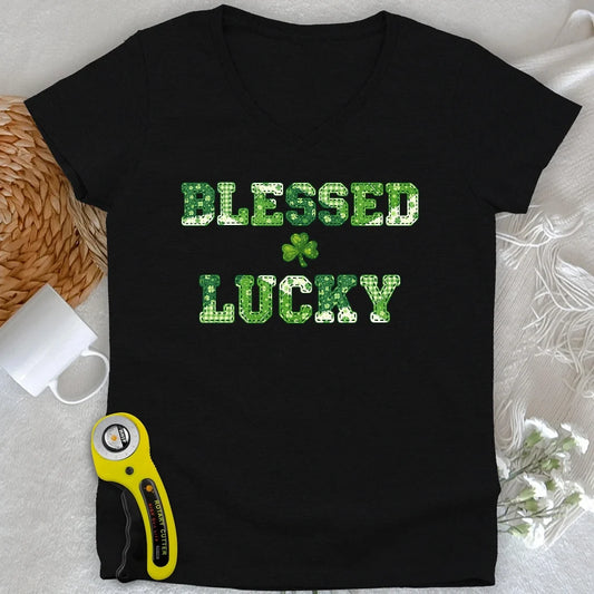 Blessed Lucky Lady V-neck