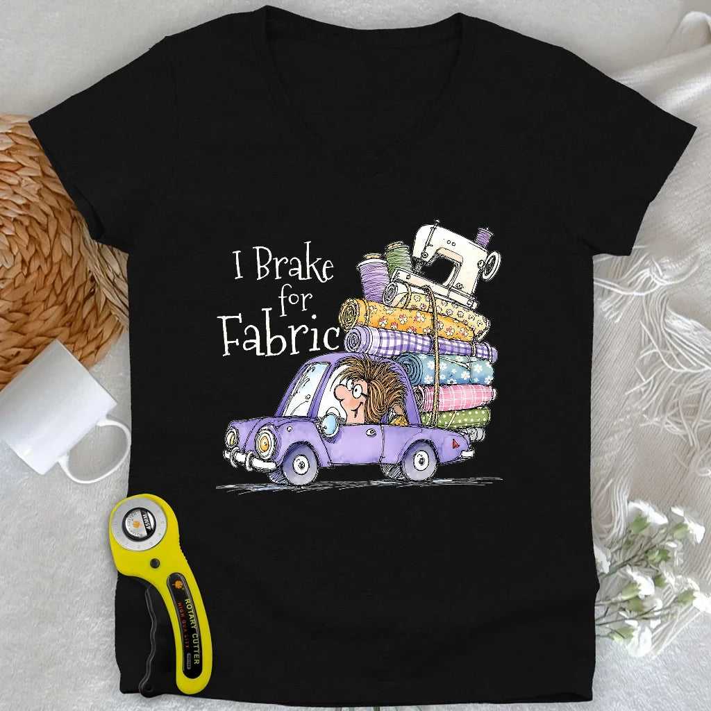 Brake for Fabric Lady V-neck