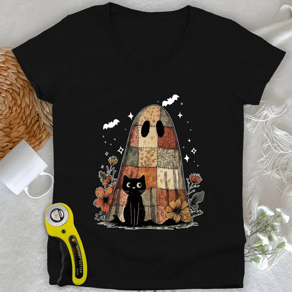 Cat & Phantome Lady V-neck