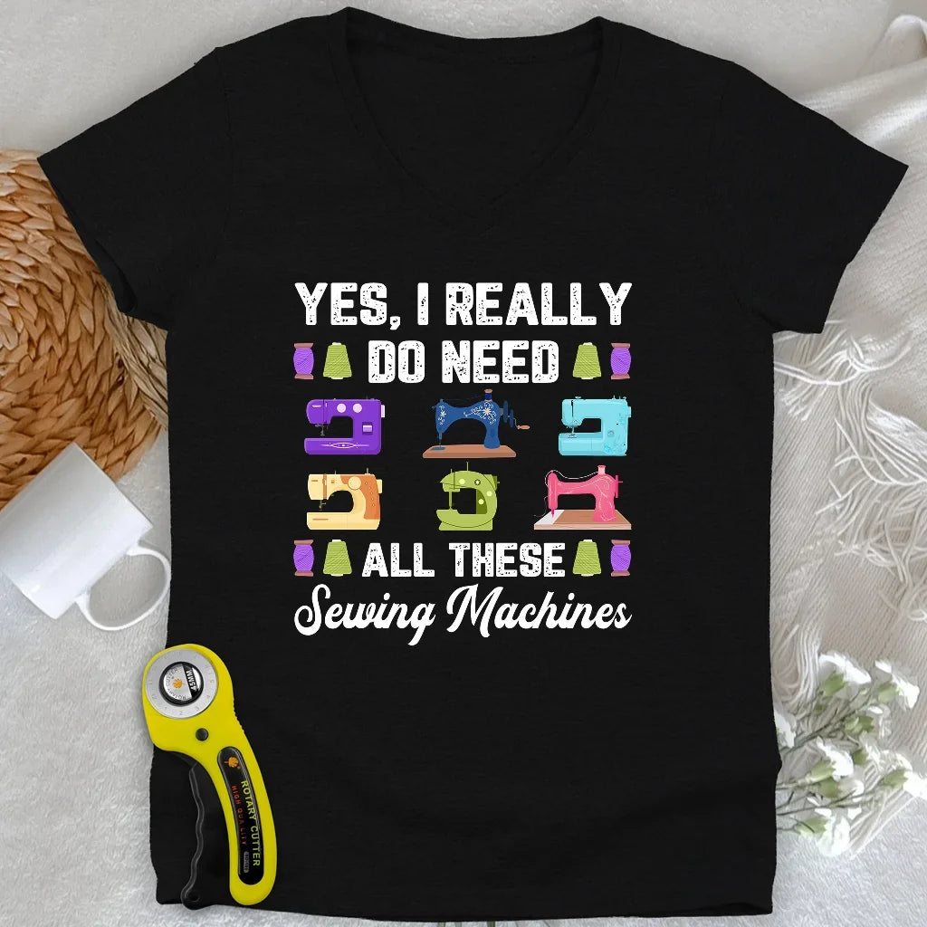Collector of Stitches Lady V-neck