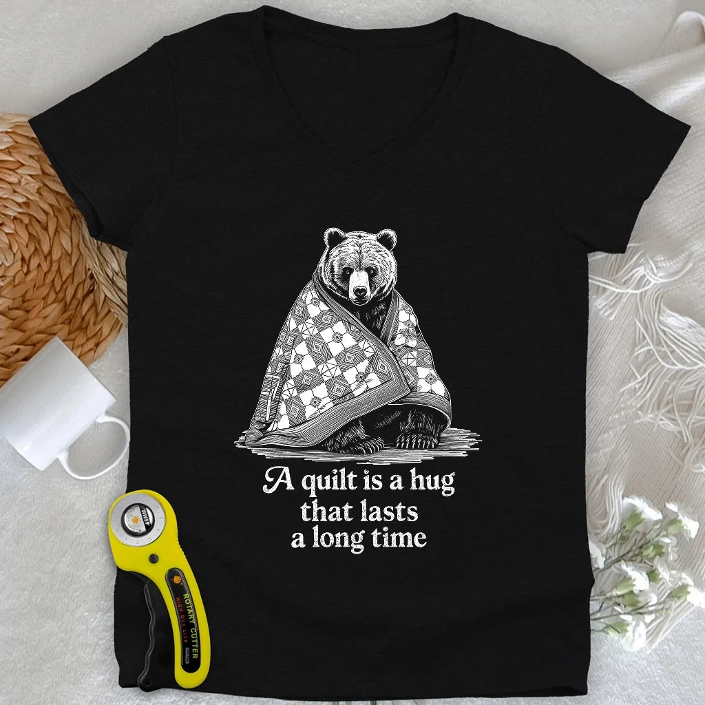 Cozy Hug Lady V-neck