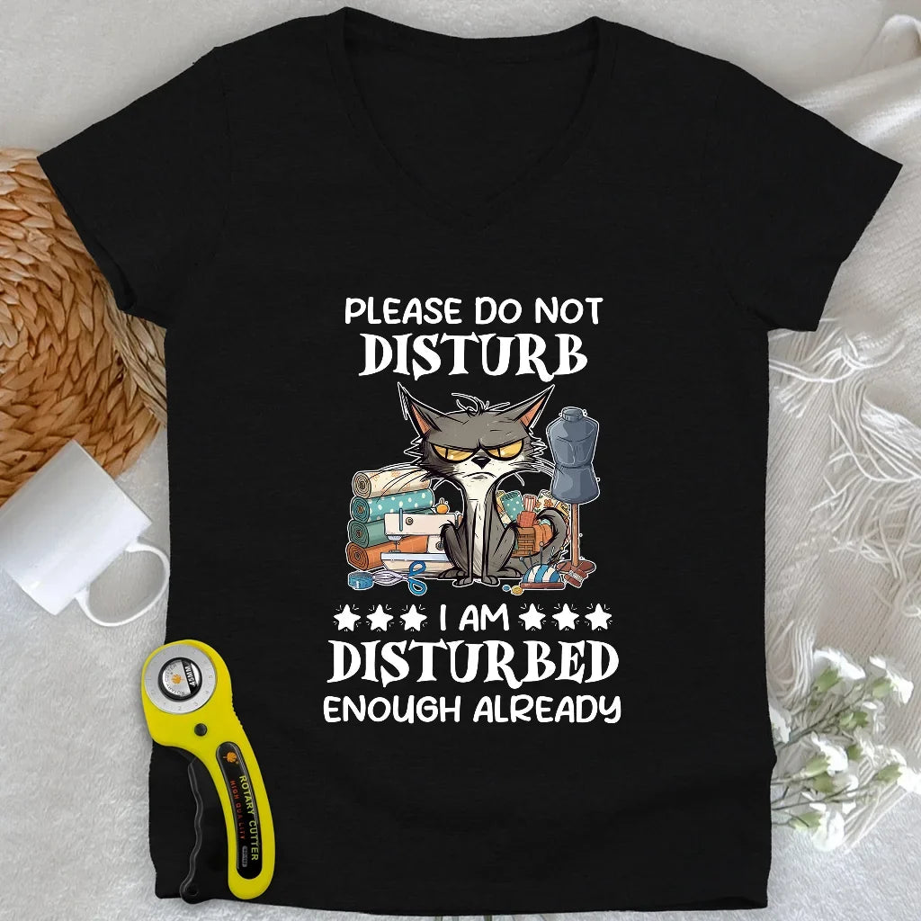 Disturbed Lady V-neck
