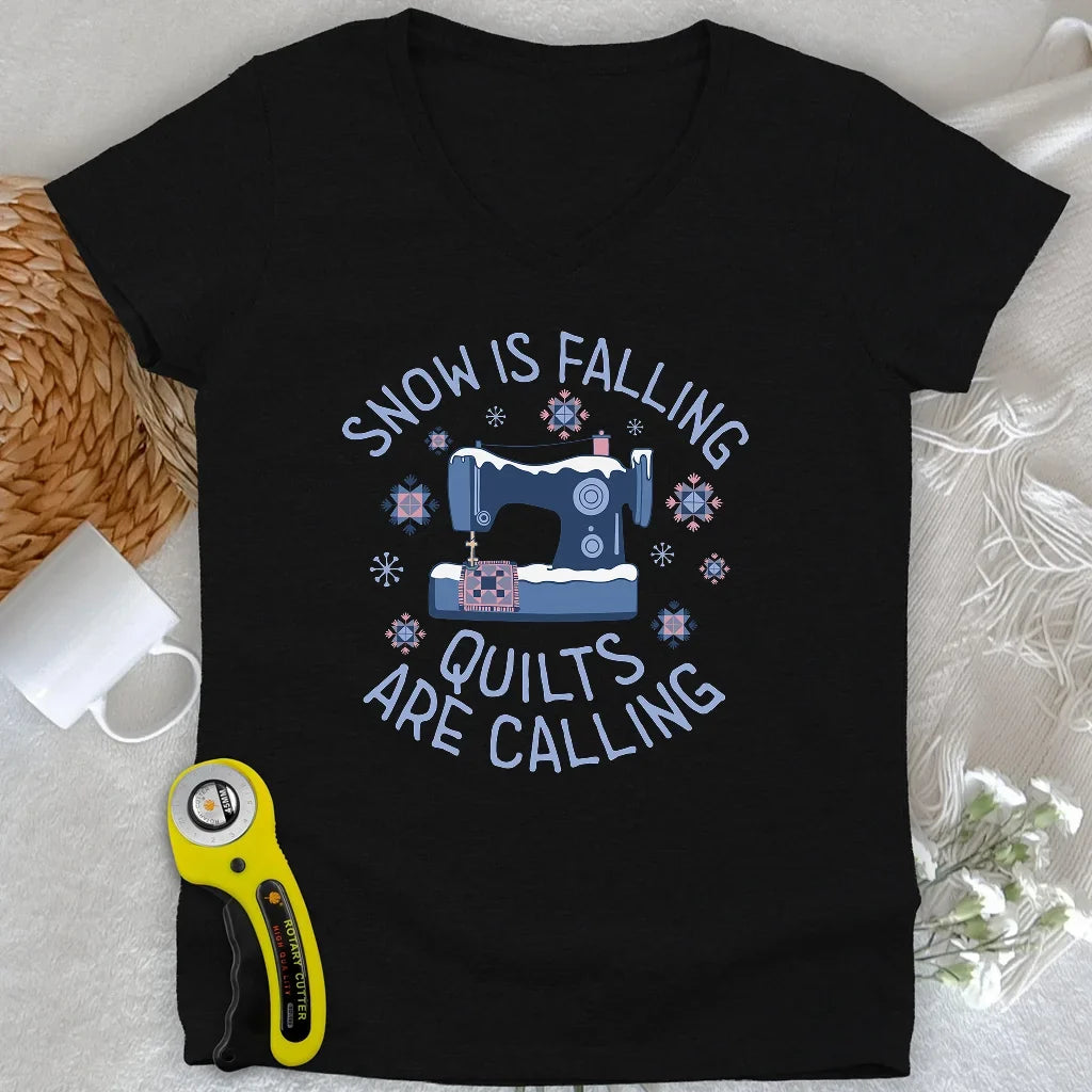 Frost Stitch Lady V-neck