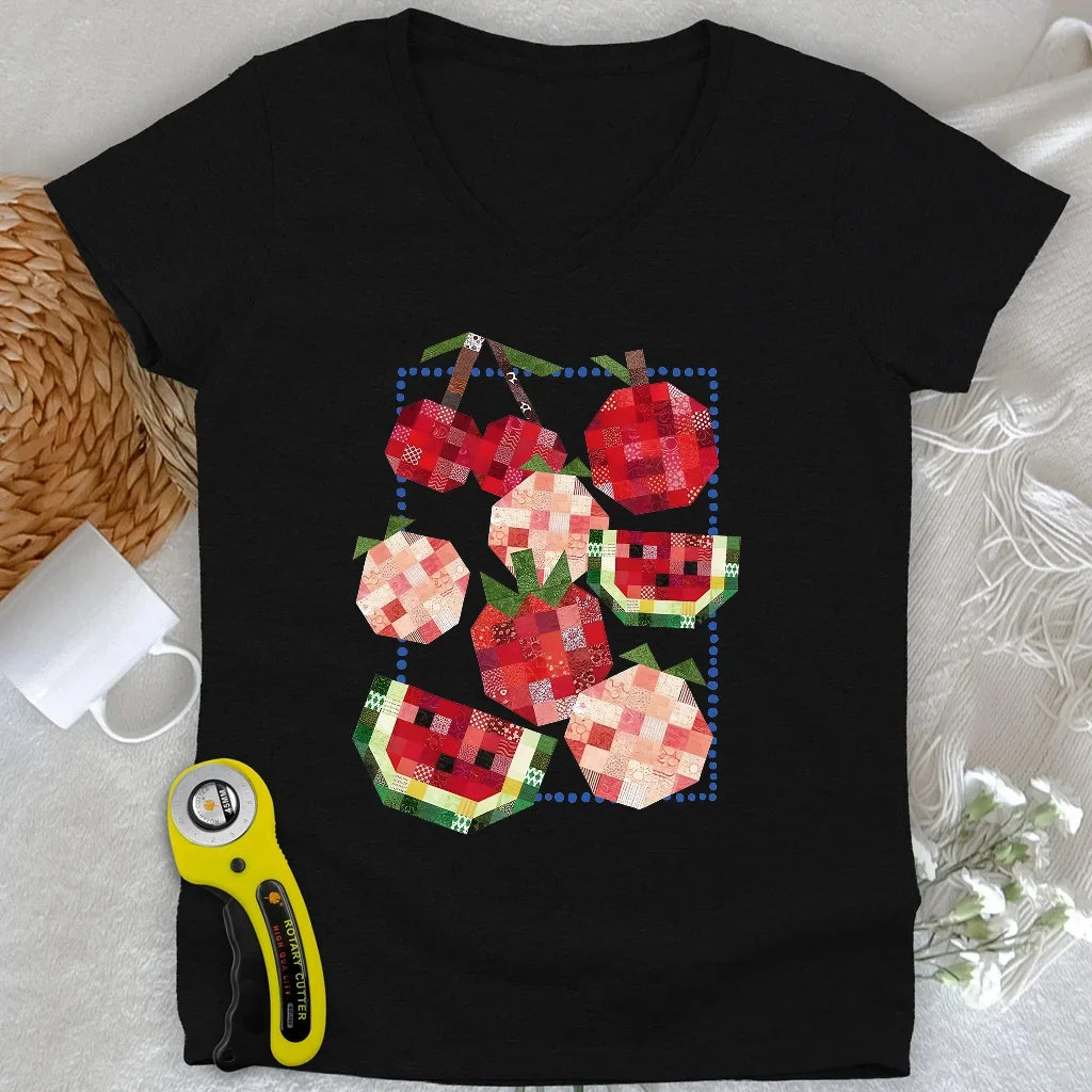 Harvest of Stitches Lady V-neck