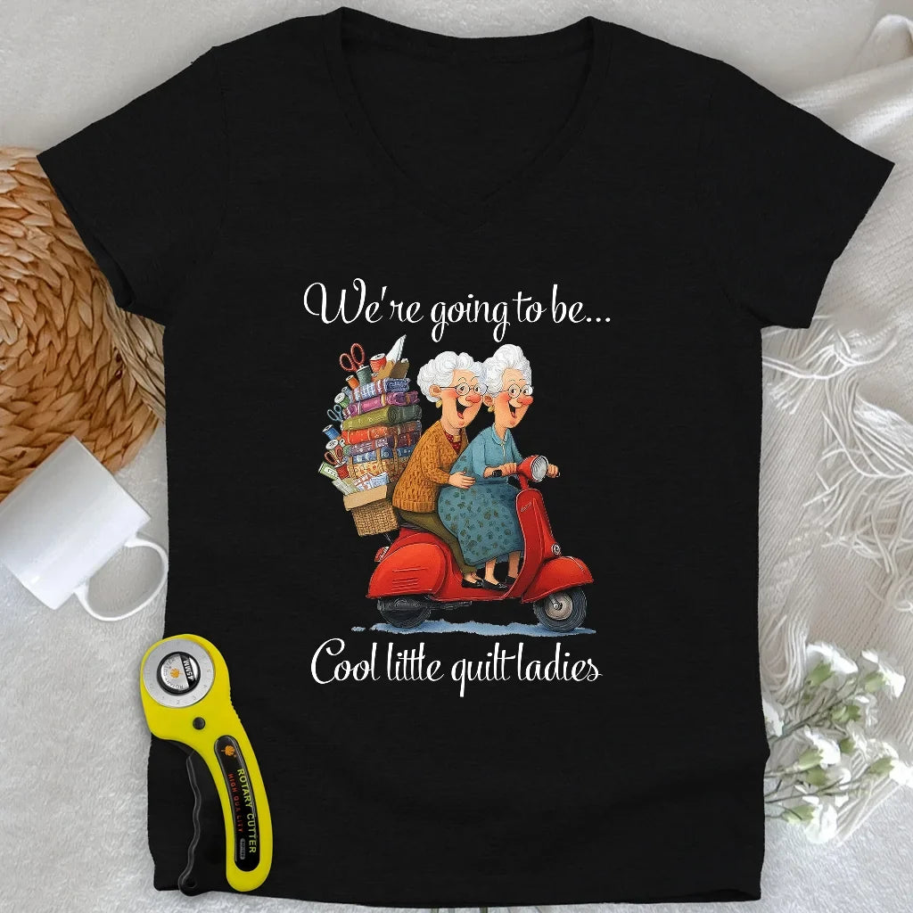 Little Quilt Ladies Lady V-neck