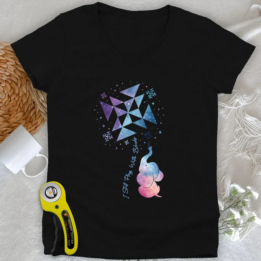 Pinwheel Lady V-neck