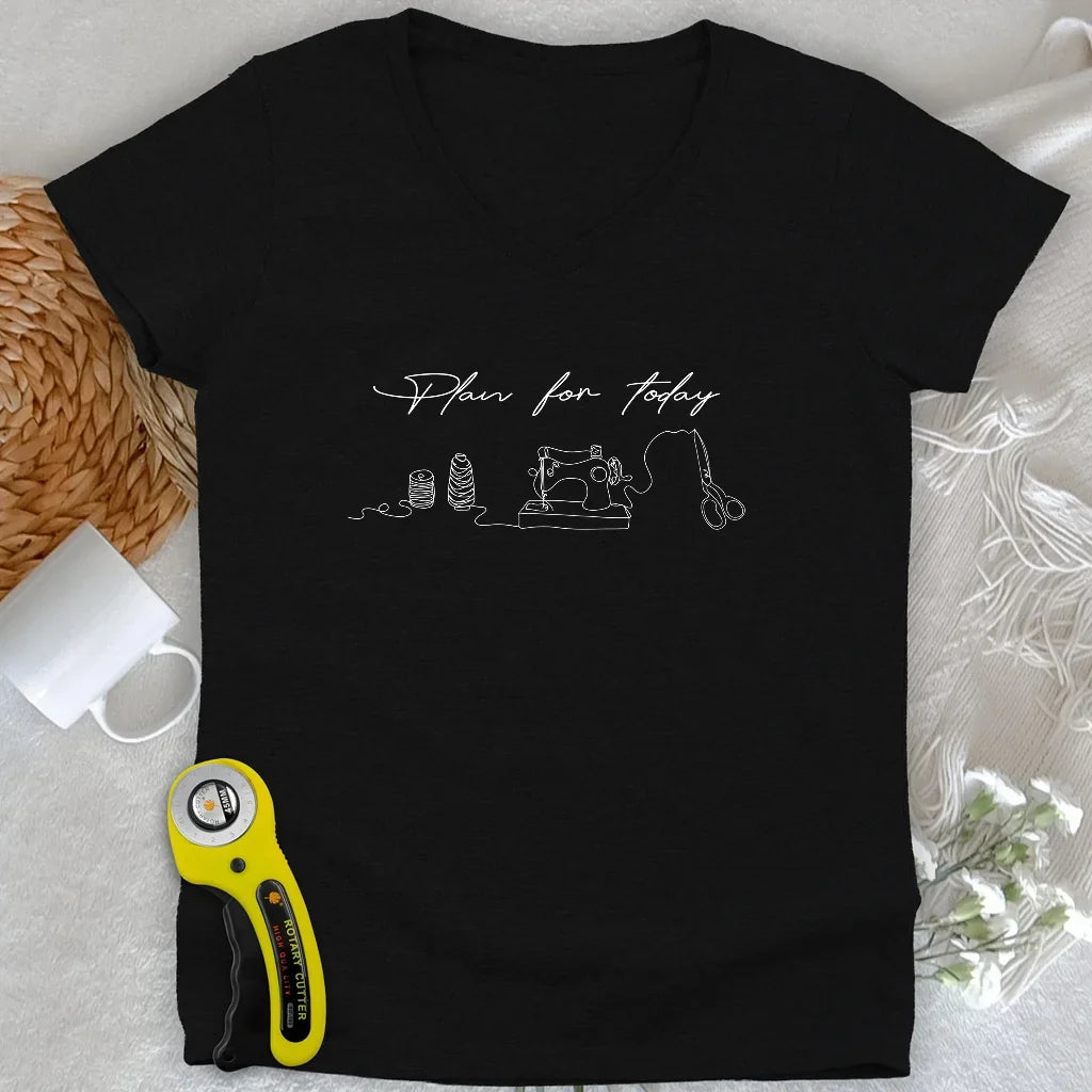 Plan for today Lady V-neck