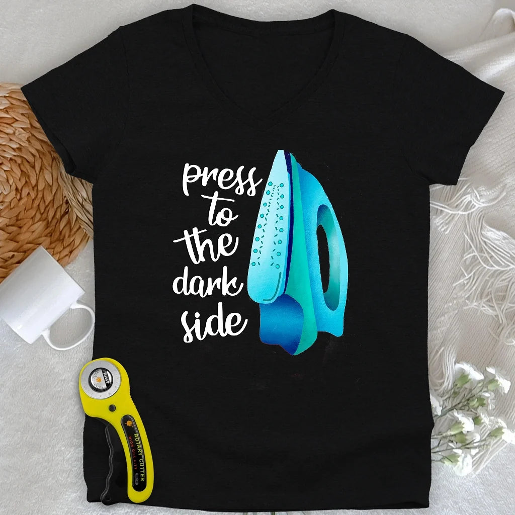 Press to the dark side Lady V-neck