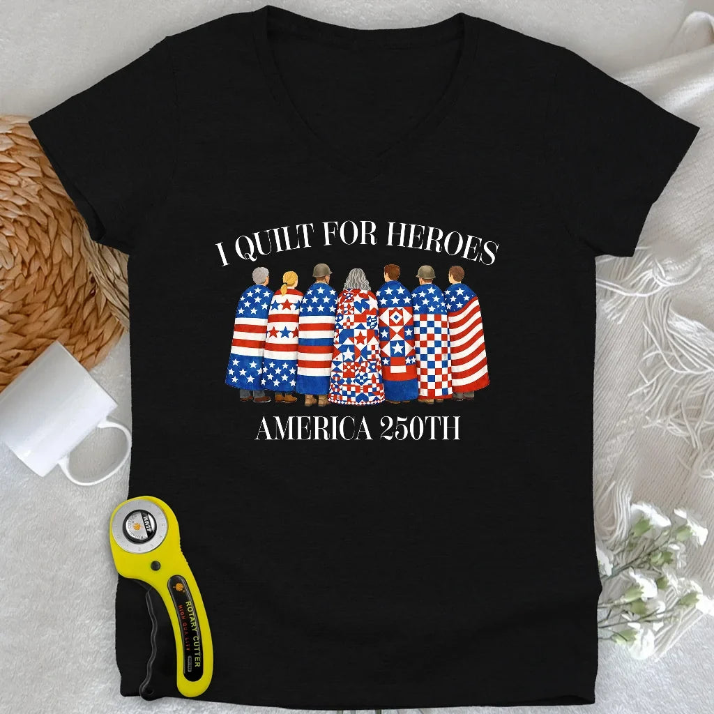 Quilts of Honor Lady V-neck