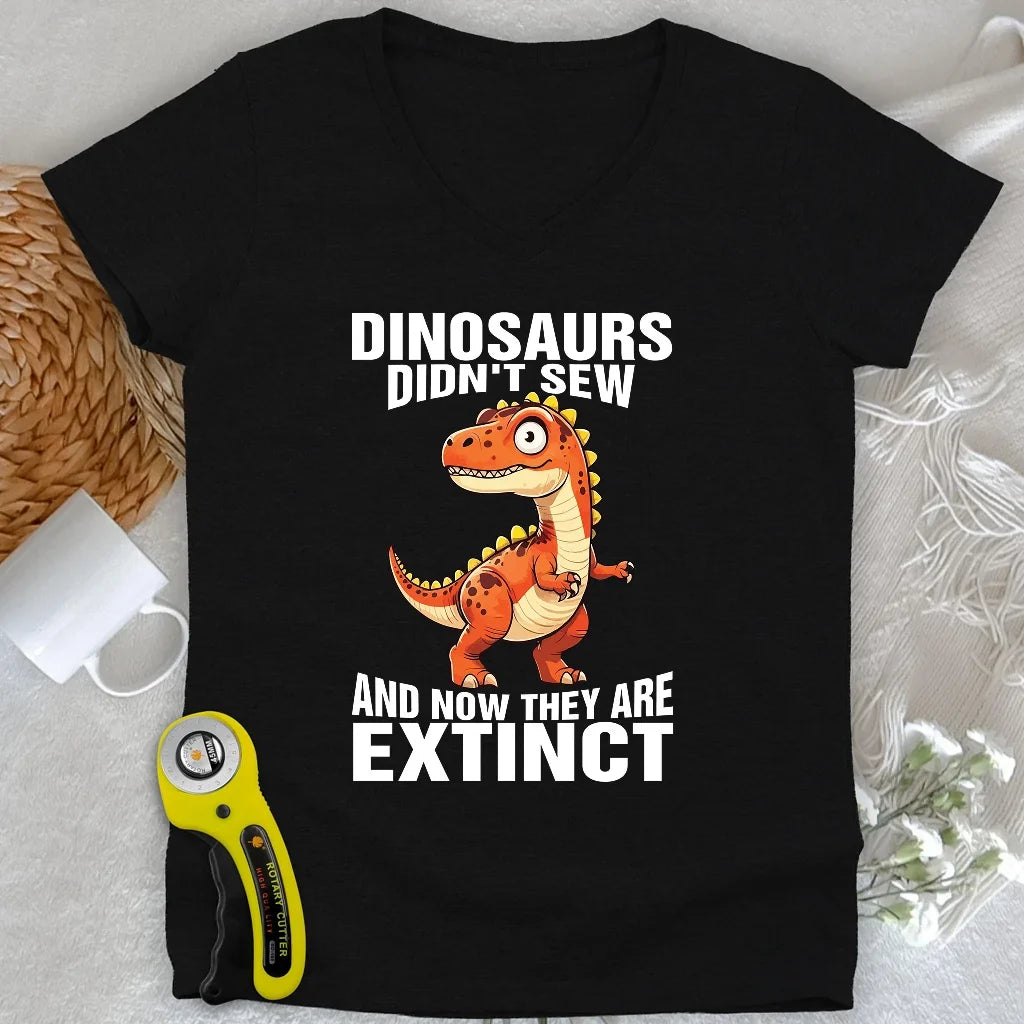 Sewing Extinction Lady V-neck