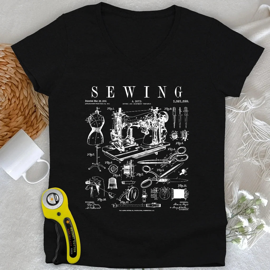 Sewing Tools Pattern Lady V-neck