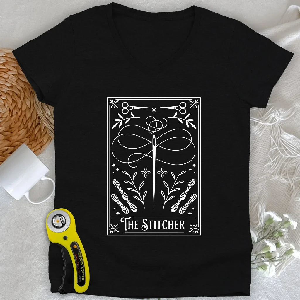 The Stitcher Lady V-neck