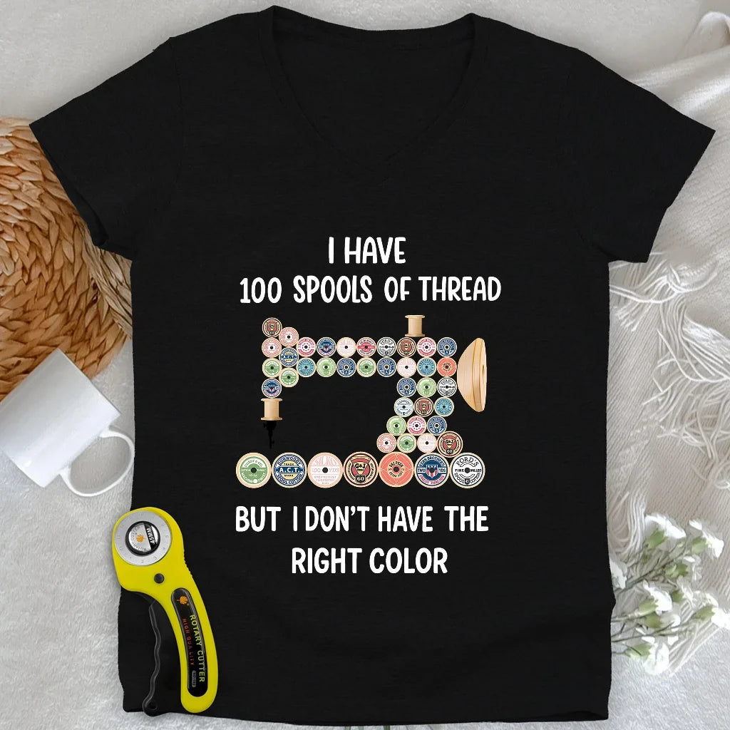 Threadful but Colorless Lady V-neck