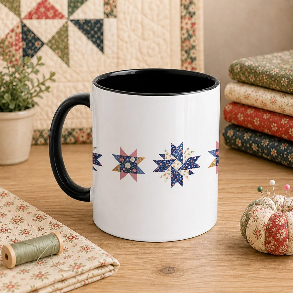 Blooming Quilt Stars 11oz Mug