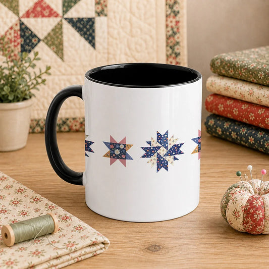 Blooming Quilt Stars 11oz Mug