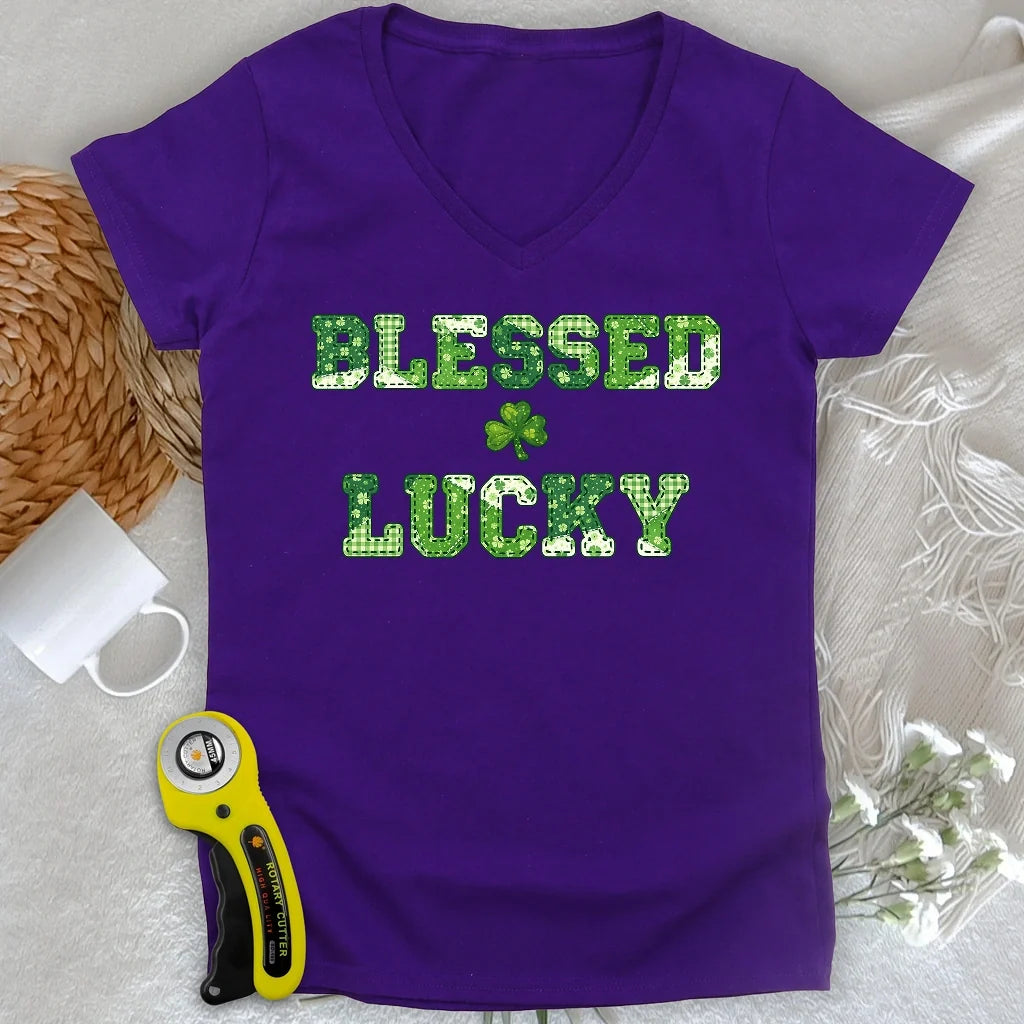 Blessed Lucky Lady V-neck