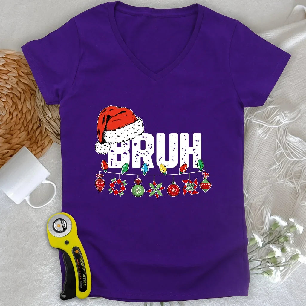 Bruh Lady V-neck