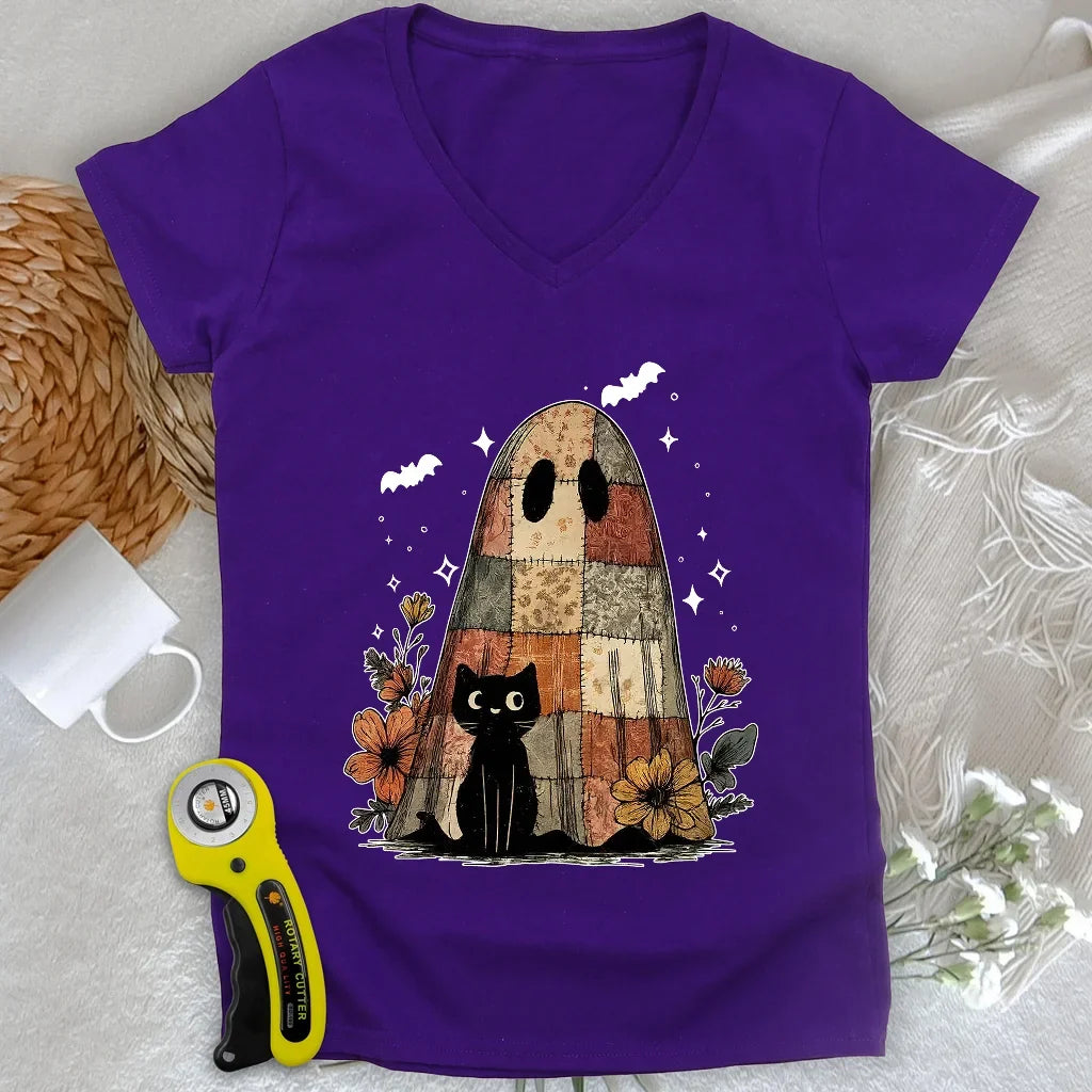 Cat & Phantome Lady V-neck