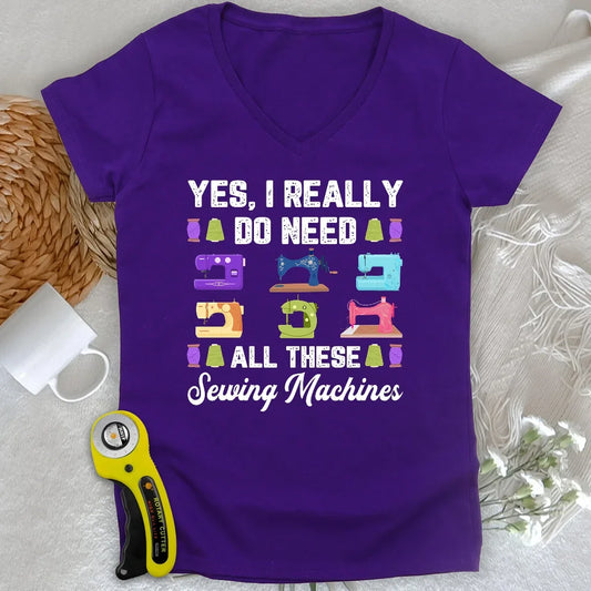 Collector of Stitches Lady V-neck