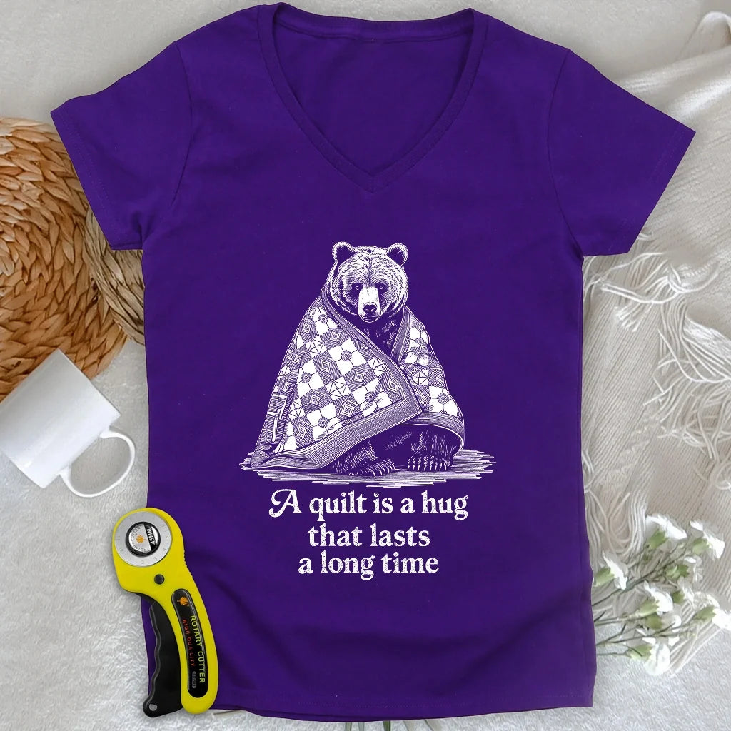Cozy Hug Lady V-neck