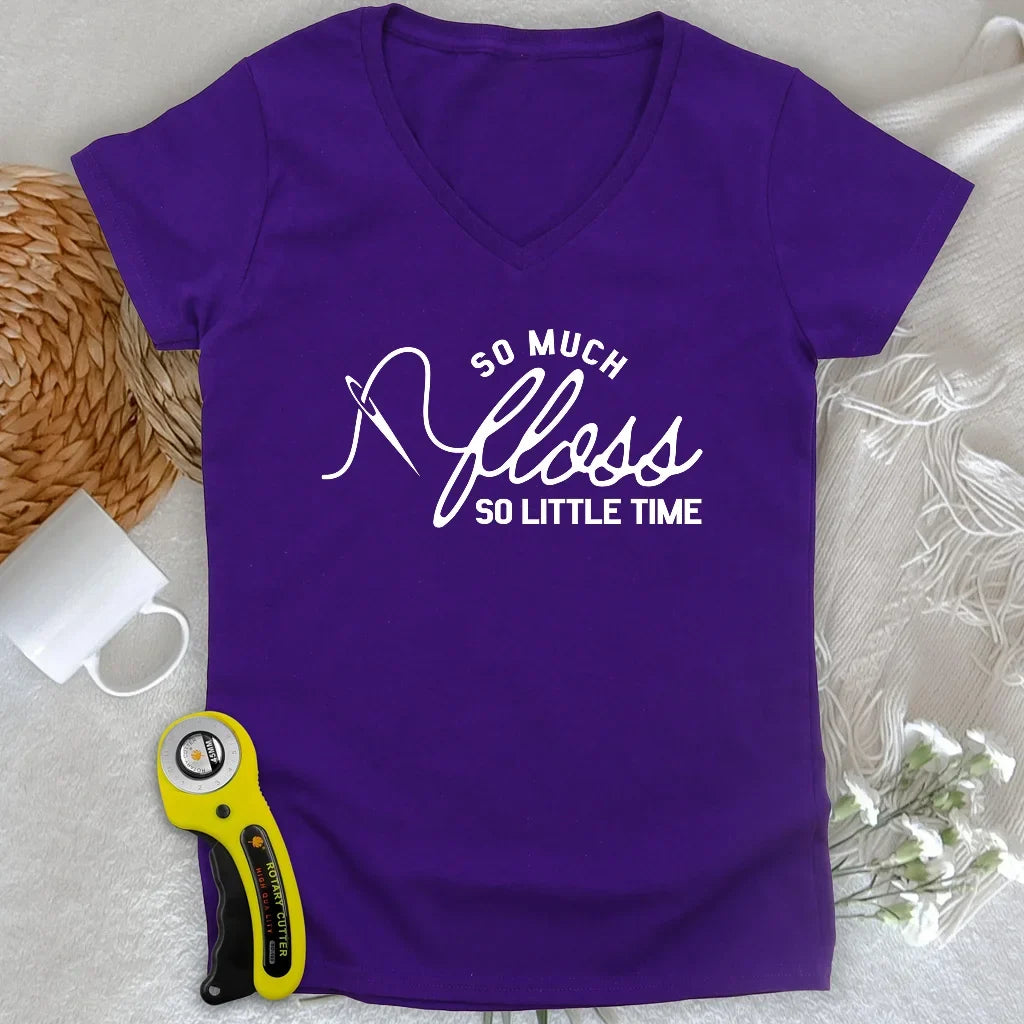 Floss & Time Lady V-neck