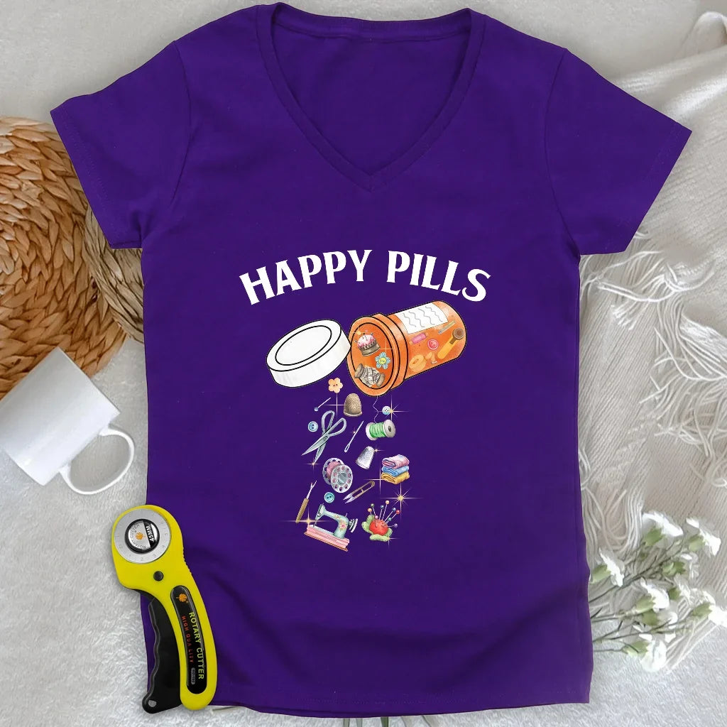Happy pills Lady V-neck