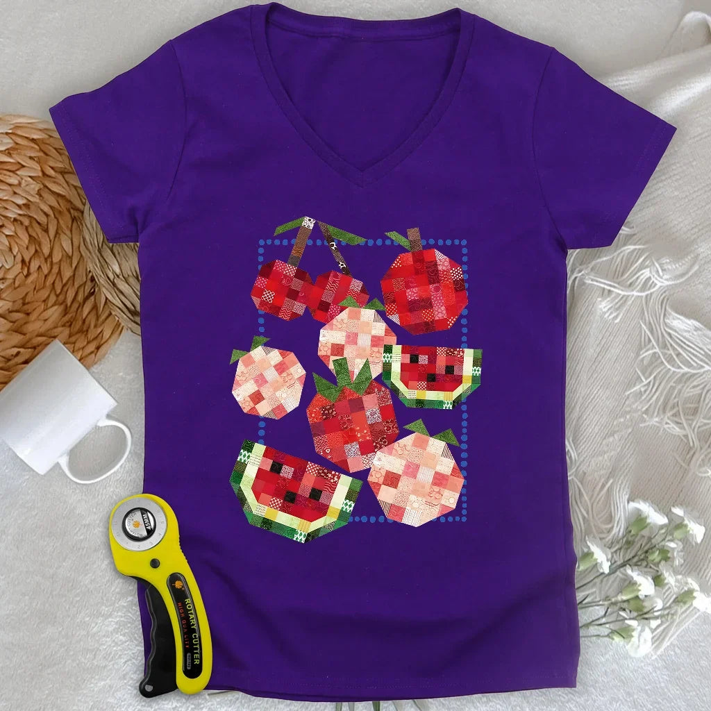 Harvest of Stitches Lady V-neck