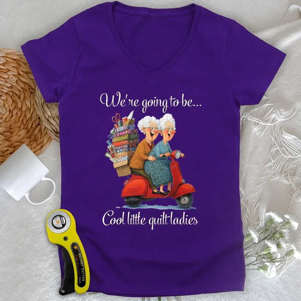 Little Quilt Ladies Lady V-neck