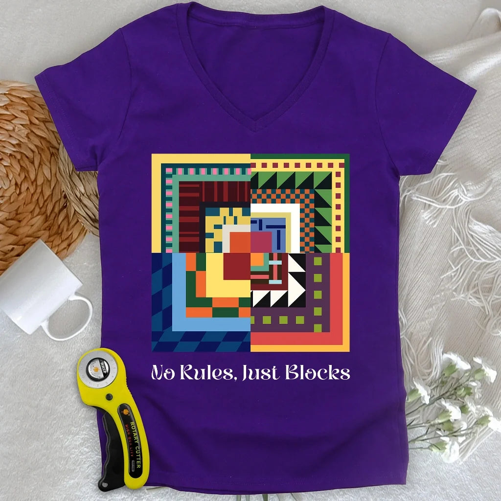 Modern Quilter Mind Lady V-neck