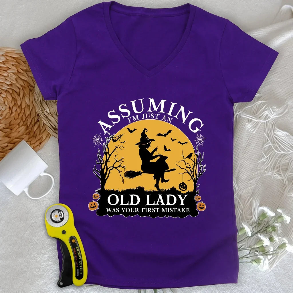Old Lady Lady V-neck