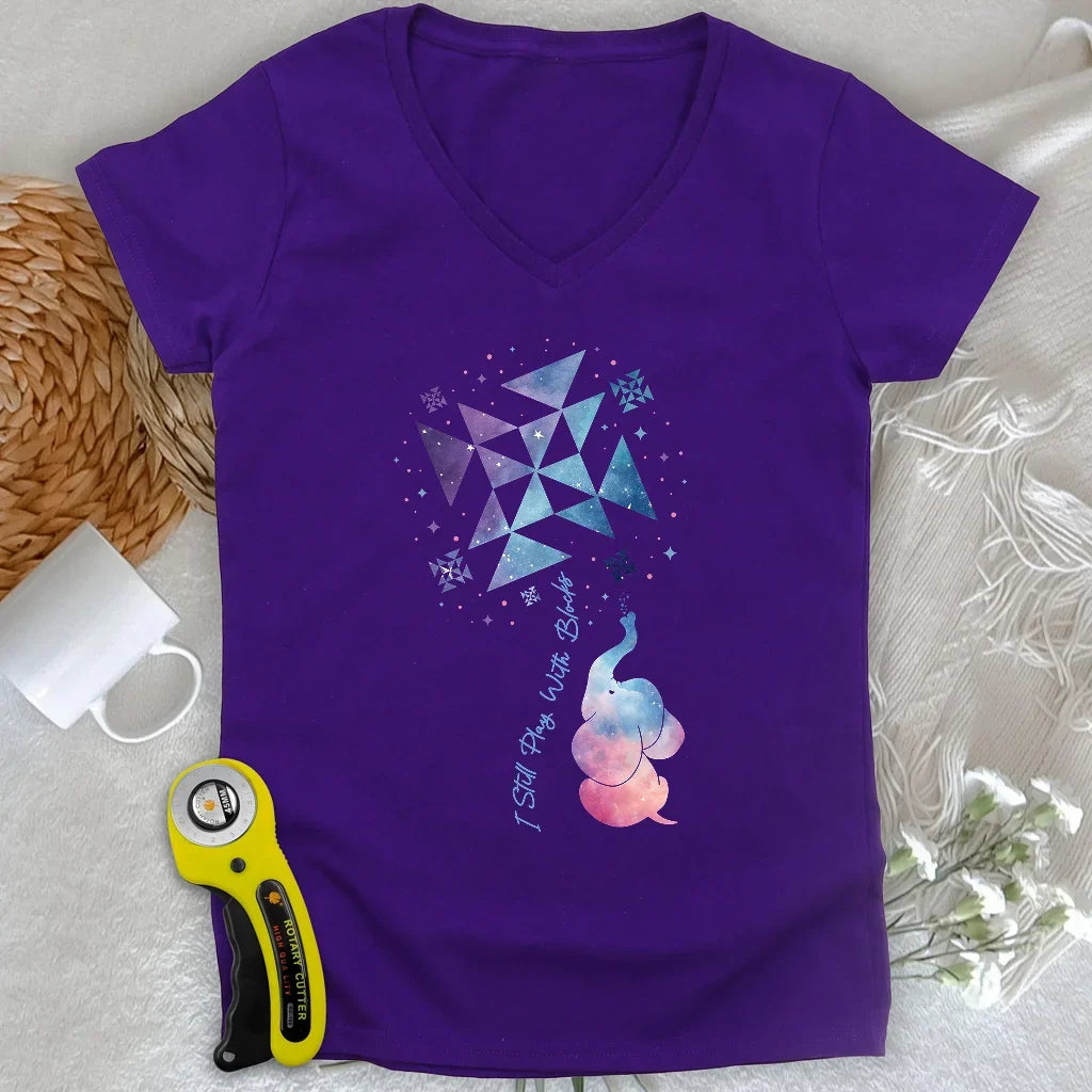 Pinwheel Lady V-neck