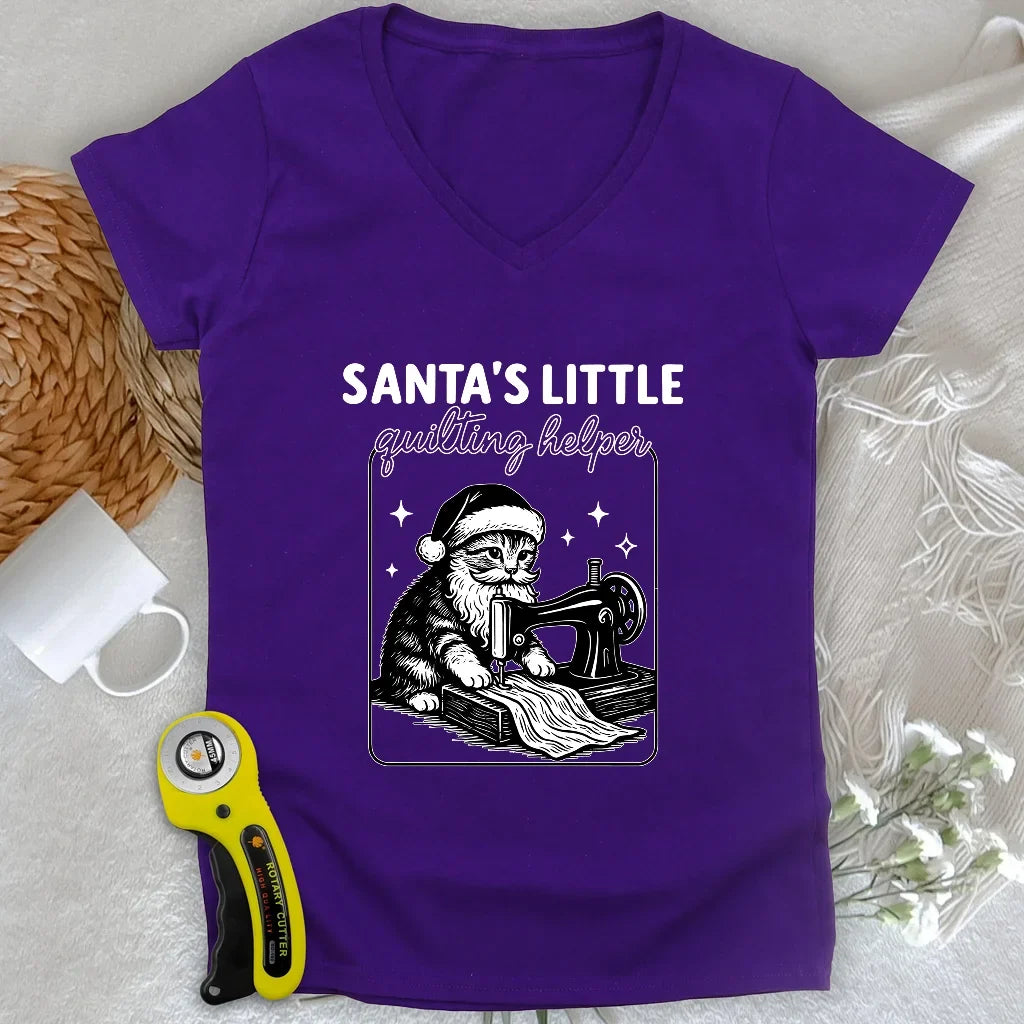 Santa's Helper Lady V-neck
